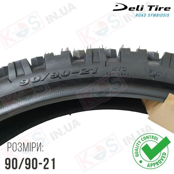 Шина 90/90-21 шипована AllTerra VX15 Maxi Grip TT SB-139. Мотошина Deli Tire 276941 фото