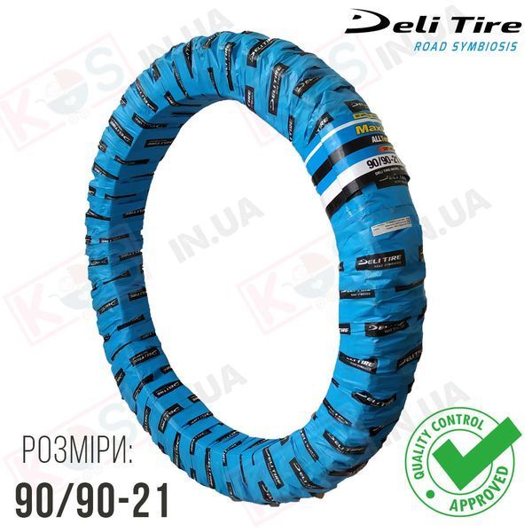 Шина 90/90-21 шипована AllTerra VX15 Maxi Grip TT SB-139. Мотошина Deli Tire 276941 фото