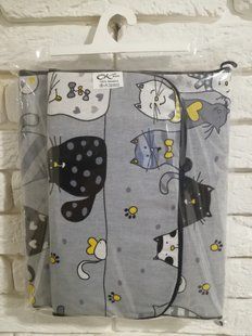 Матрацик в коляску Ok Style Кокос Котики (Жовтий) 6663 фото