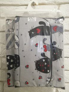 Матрацик в коляску Ok Style Кокос Котики (Червоні) 6672 фото