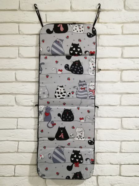 Матрацик в коляску Ok Style Кокос Котики (Червоні) 6672 фото