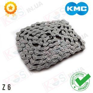 Ланцюг KMC Z6 Grey 6 швидкостей 114 ланок сірий + замок 287230 фото