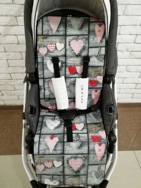 Матрацик в коляску Ok Style Кокос Сердечка 6696 фото