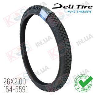 Покришка для велосипеда 26x2.00 (54-559) Delium SA-240 Black 274419 фото