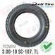 Покришка (шина) для скутера 3.00-10 "DELI TIRE" SC-107 "EAGLE", TL 28680 фото 4