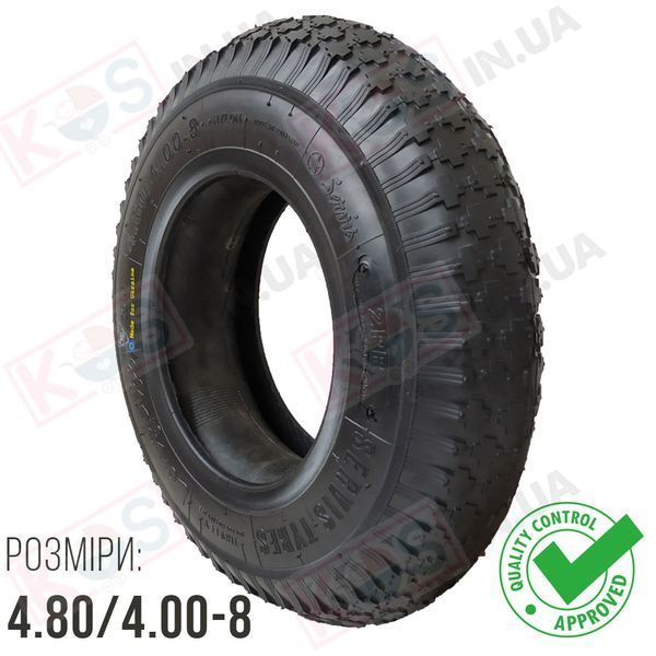 Покришка 4.80/4.00-8 "LONGLIFE' для візка, тачки, причепа (Пакистан) 276531 фото