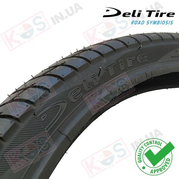 Покришка 20x2.30 Deli Tire SA-204 Black для велосипеда 274593 фото