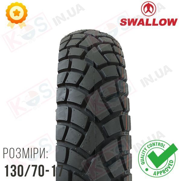 Шина 130/70-17 Premium Swallow SB-117. Мотошина Deli Tire безкамерна 275450 фото