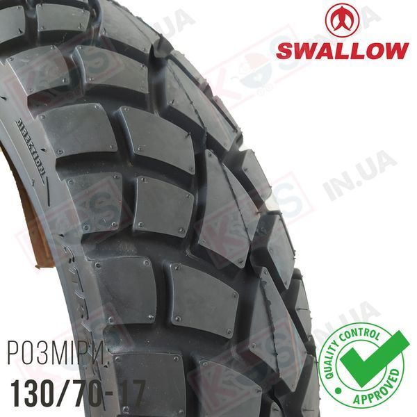 Шина 130/70-17 Premium Swallow SB-117. Мотошина Deli Tire безкамерна 275450 фото