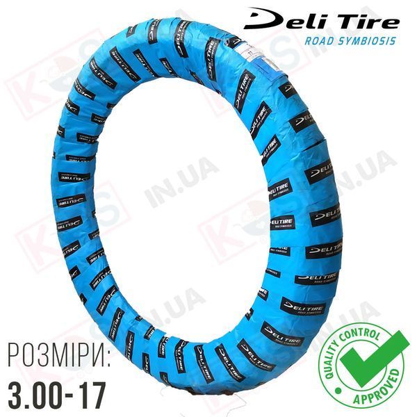 Покришка 3.00-17 Power Tread S-228. Мотошина Deli Tire 275876 фото